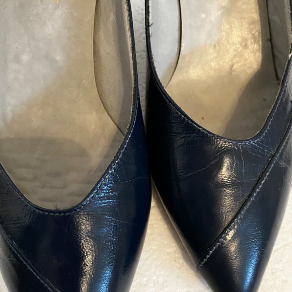 5 1/2 Blue leather Francine shoes - Picture 4 of 5